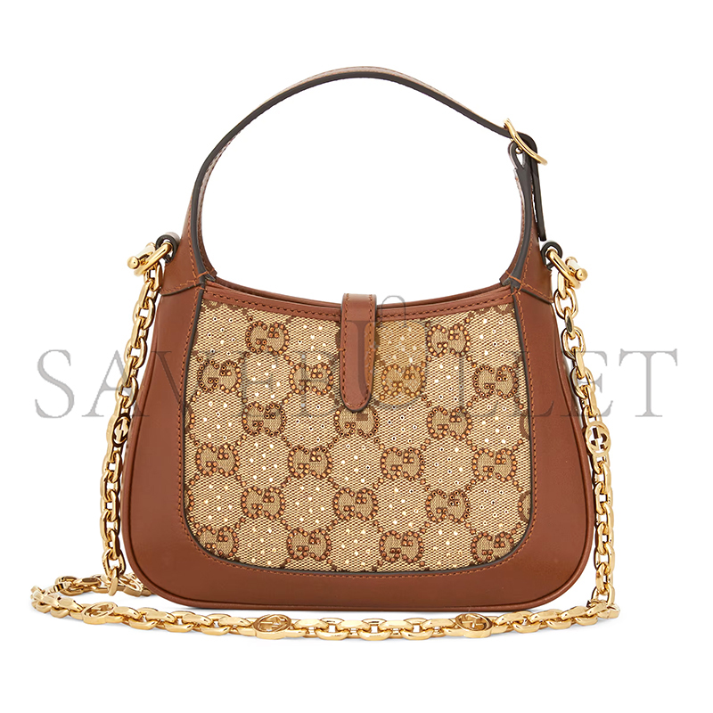 GUCCI JACKIE 1961 CRYSTALS MINI BAG ‎675799 (19*13*3cm)